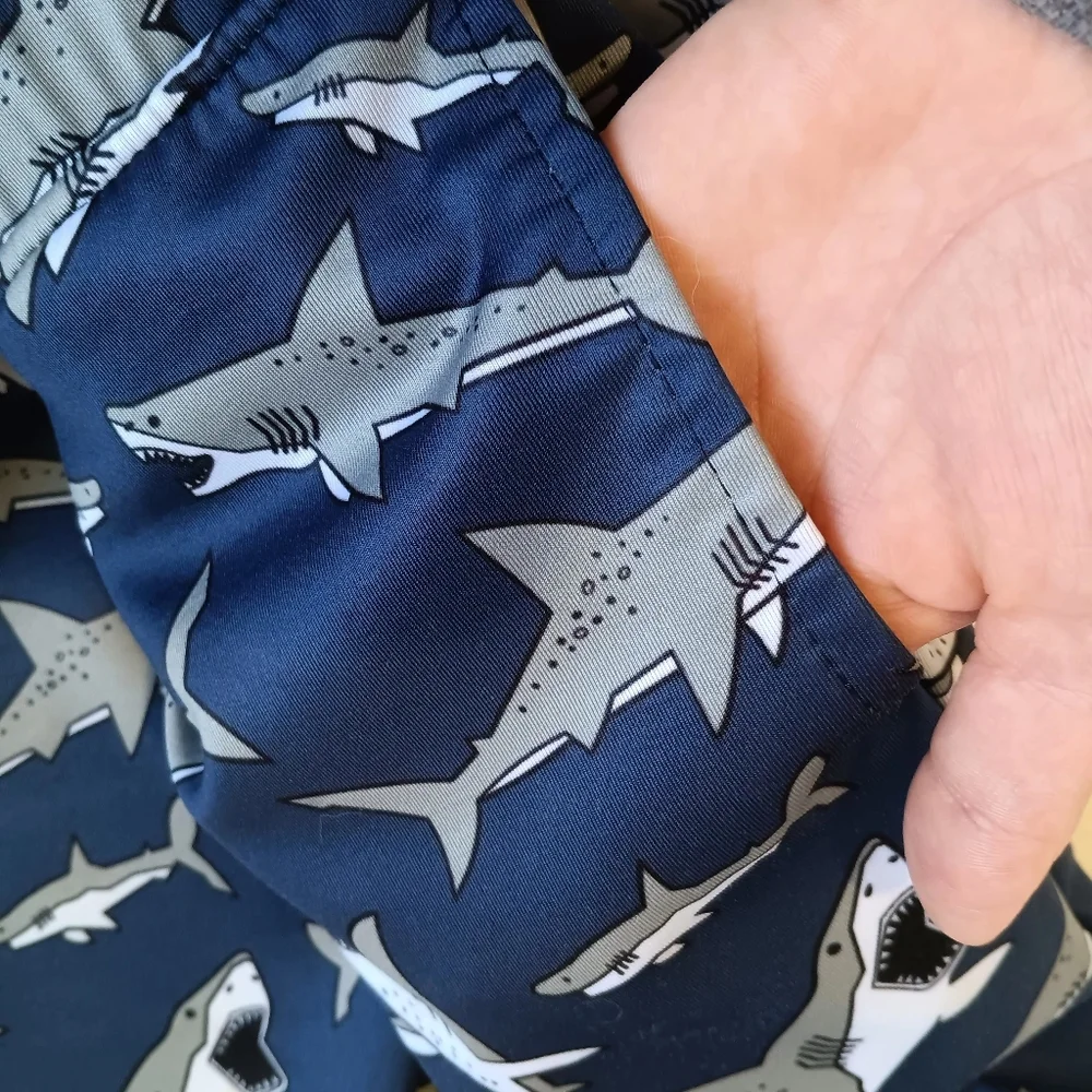 Shark Themed Sweats Sz 150 (10-12years Old) With Pockets